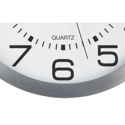 Vægur Unilux Moon m/ lys sølv Ø35,5