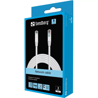 Netværkskabel UTP Sandberg Cat6 3m