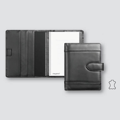 Omslag til spiralkalender, sort skind