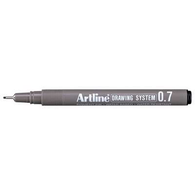 Fineliner Artline EK237 0,7mm sort