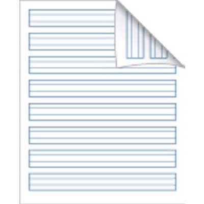 Skolehæfte Bantex 17x21cm lin 24 linjer 32bl 70g grå