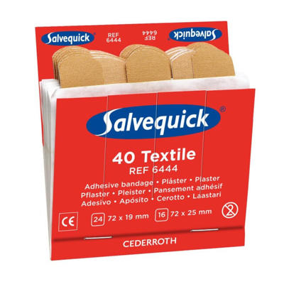Plaster refill Salvequick tekstil 40stk./pk.