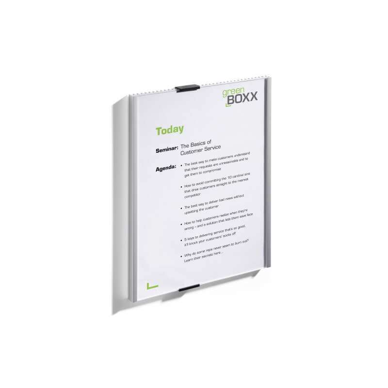 Skilt til dør alu/klar acryl A4 210x297 mm stående