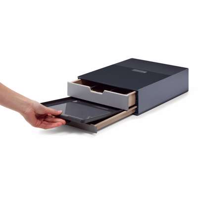 Opbevaringsboks t/kaffe- og tetilbehør COFFEE POINT S grå