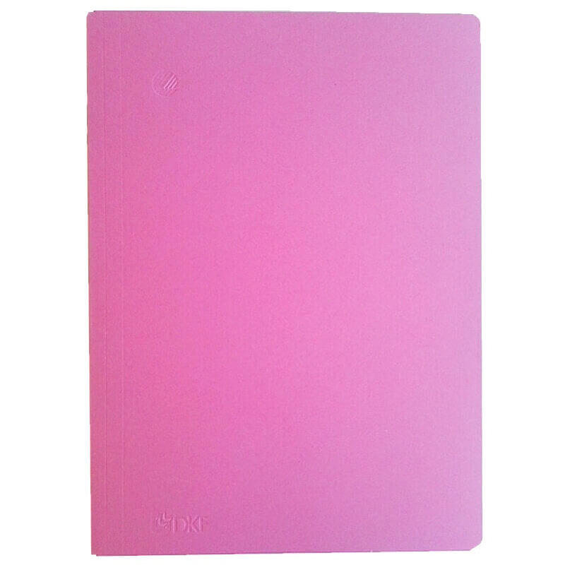 Mappe DKF nr. 125 A4 m/3 klap 801206, rosa 