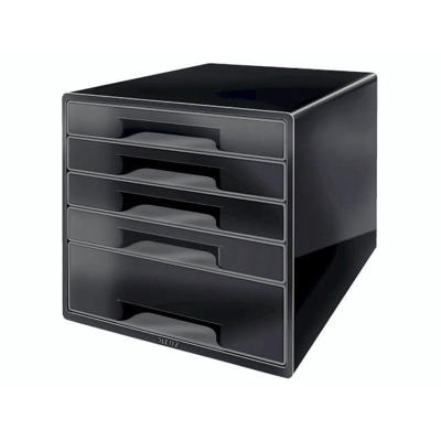 Skuffekabinet Leitz Desk Cube 5-skuffer sort
