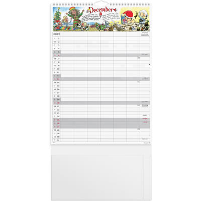 Familiekalender Otto Dickmeiss & Lilja Scherfig 6 kol. 2026