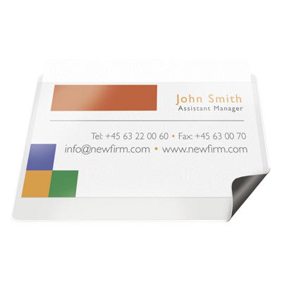 Magnetlomme m/papiretiket 25x75mm