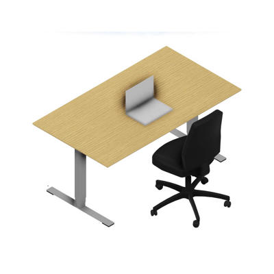 Hæve-sænkebord Dencon V2874 1600x900 alu stel eg pl