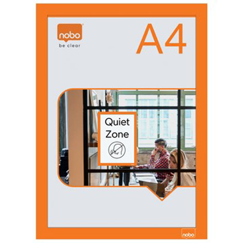 Inforamme Nobo A4 magnetisk selvkl. orange pk./2