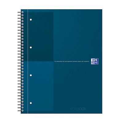 Notesbog Oxford International A4+ linieret 80 blade petrol