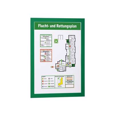 Inforamme Duraframe A4 magn/selvkl. grøn pk./2