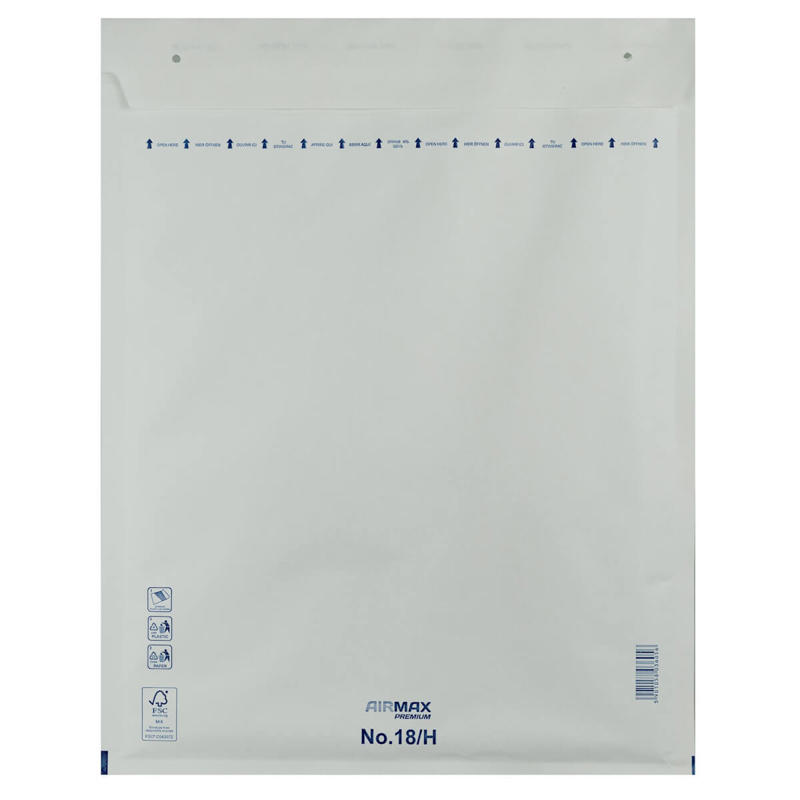 Boblepose AirMax 18/H W8 hvid 290x370mm 100stk/pk