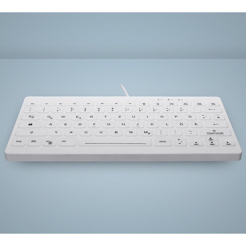 Tastatur Active AK-C4112 Hygiejnisk hvid nordisk