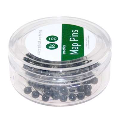 Kortnåle 4mmx20mm sort 100stk/pk