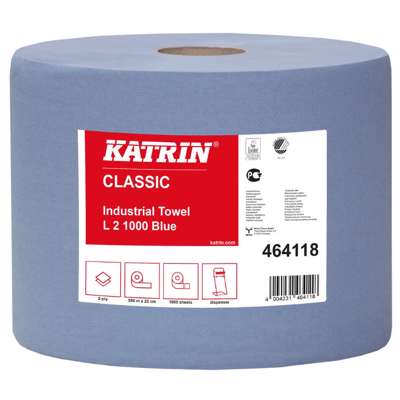 Aftørring Katrin C 2-lag 380m blå 464118 /2rl.