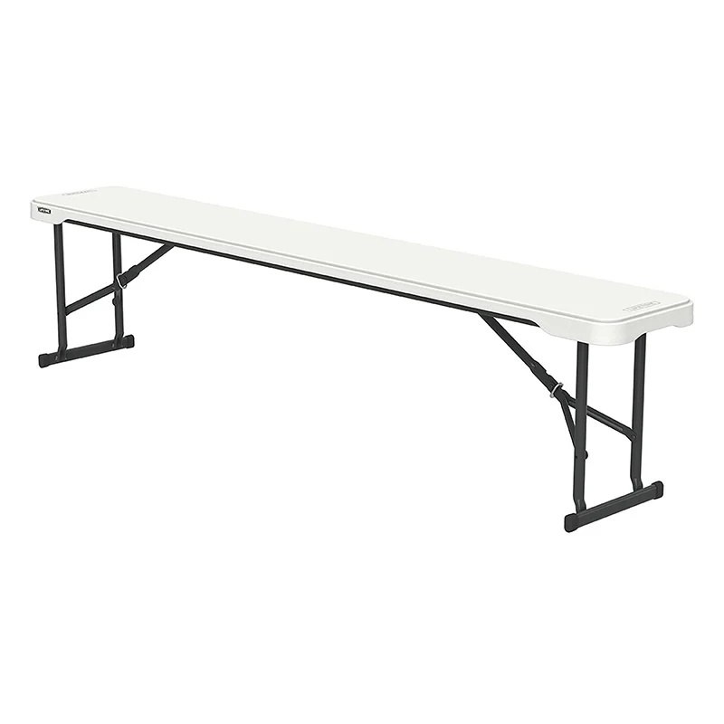 Bænk LifeTime foldebænk 3 pers 183cm 2 ben offwhite