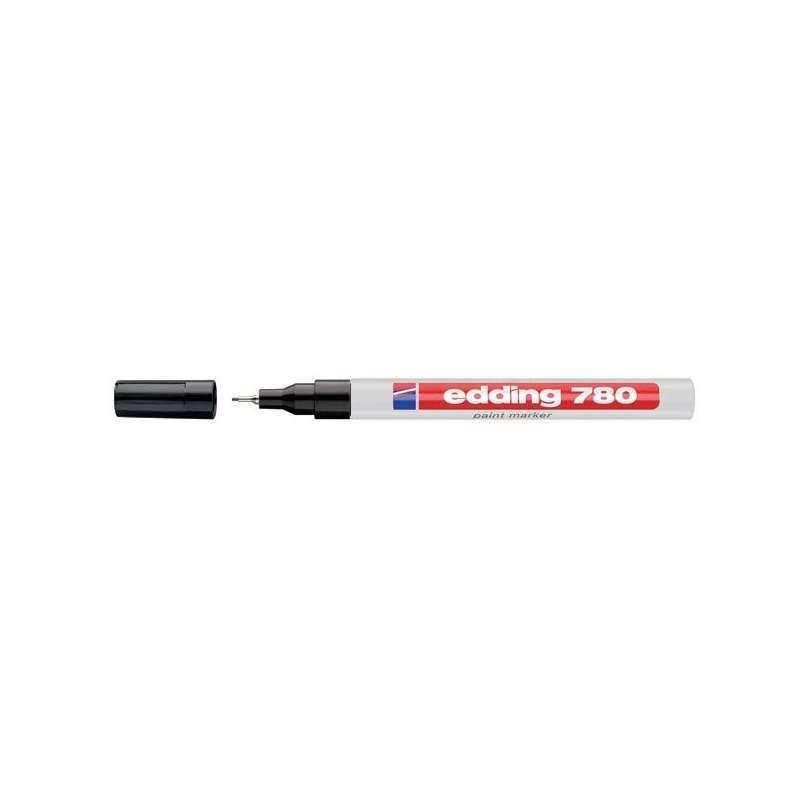 Marker Edding 780 hvid 0,8mm metalindfattet spids