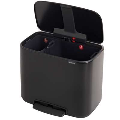 Pedalspand Brabantia Bo 11+23 liter matt sort