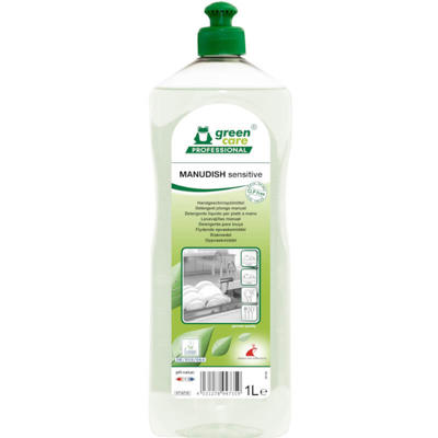 Opvaskemiddel Green Care Manudish u/farve & parfume 1L