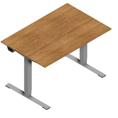 Hæve/sænke bord Dencon 03501 1200x800 alu stel valnød pl