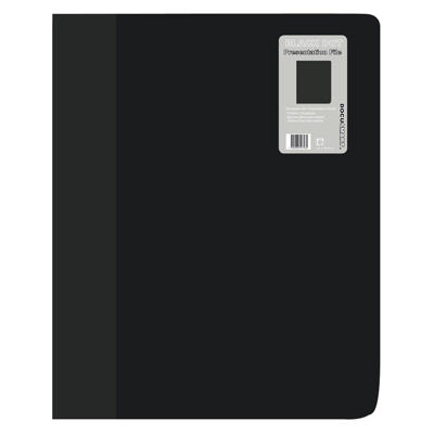 Demomappe PP BNT A4 sort m/10 lommer