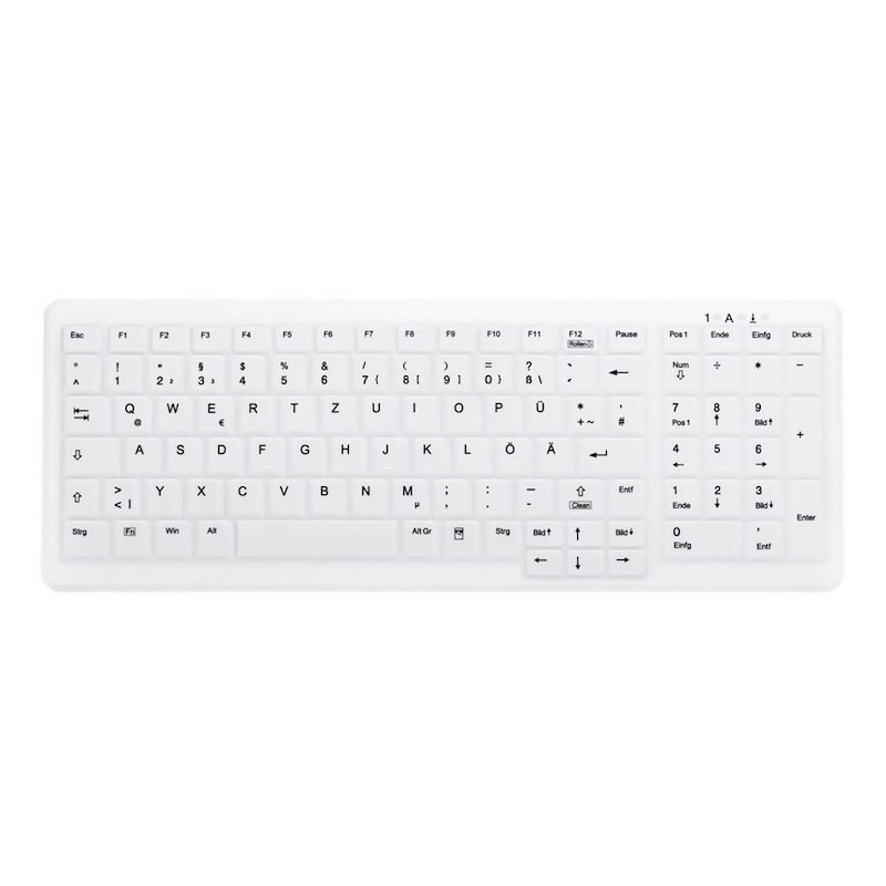 Tastatur Active AK-C7000 Hygiejnisk hvid Nordisk