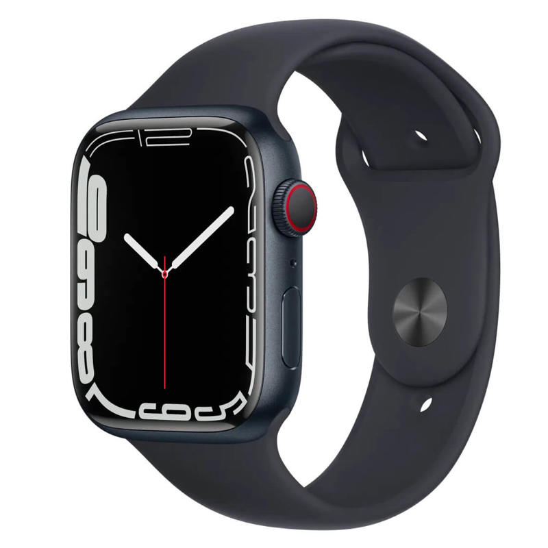 Ur Apple Watch serie 7 GPS+LTE 45mm sort/alu