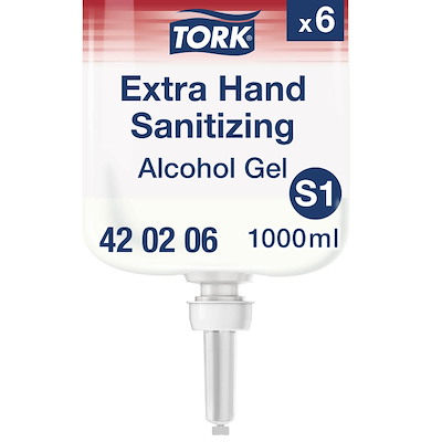 Hånddesinfektion Tork S1 alkohol Gel 420206 pk./6x1l