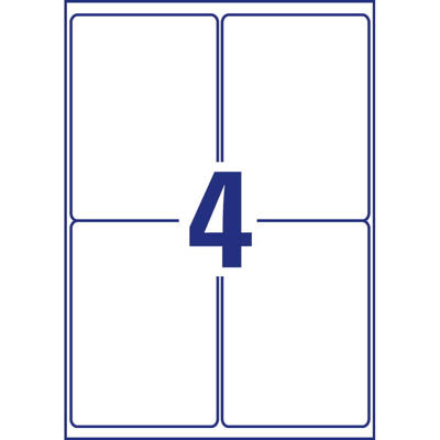 Etiketter Avery label outdoor 99,1x139mm 4stk/ark L7915-10