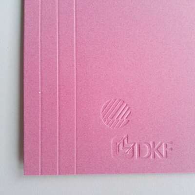 Mappe DKF nr. 103 A4 m/1 klap 801036, rosa