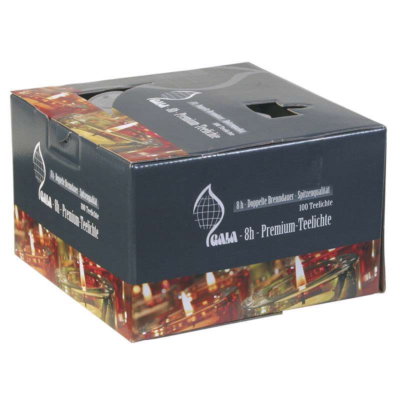 Fyrfadslys 8 timer 100stk/pk