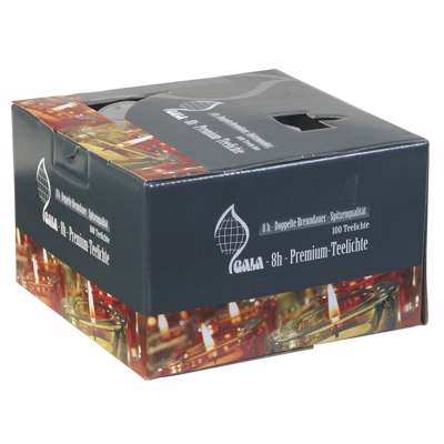 Fyrfadslys 8 timer 100stk/pk