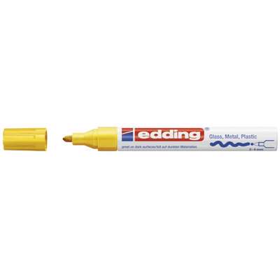 Marker Edding 750 permanent gul 2-4mm