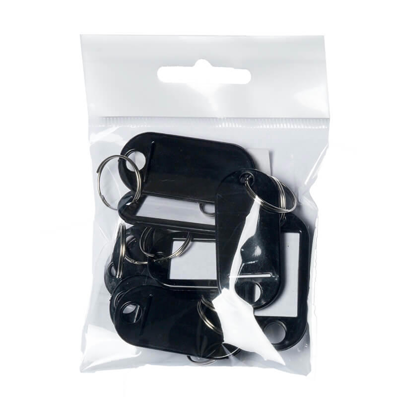 Nøglering Wedo sort 50x23mm 100stk/pk