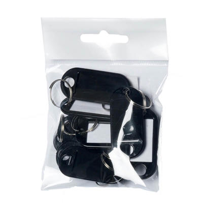 Nøglering Wedo sort 50x23mm 100stk/pk