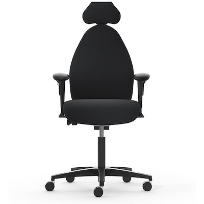 Kontorstol Malm R3 høj Dux sæde sort kryds sort select