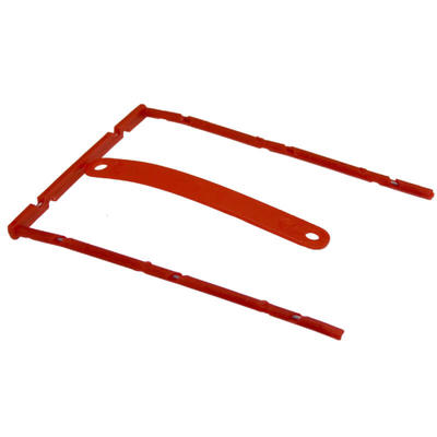 B-binder rød m/overligger og etiket 100stk/pk