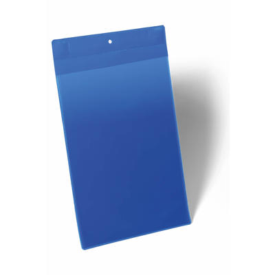 Lagerlomme m. supermagnet A4 høj mørkblå pk./10