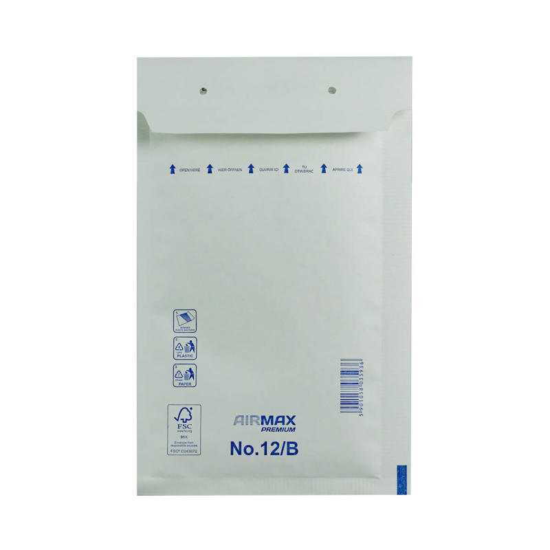 Boblepose Airmax 12/B W2 hvid 140x225mm 200stk/pk