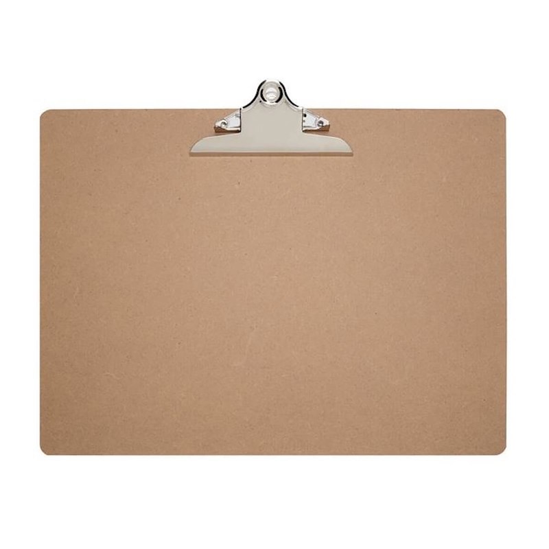 Clipboard A3 m./klemme lang side træ