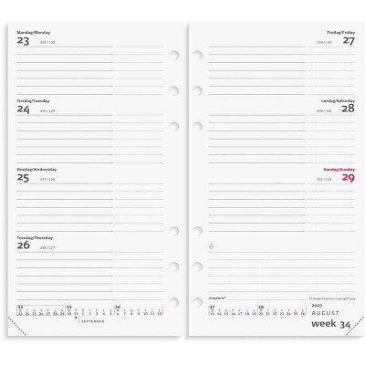 System PP intl. ugekalender 2027 Mayland tværf. REFILL