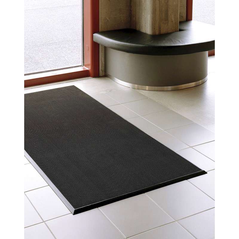 Skrabemåtte Rubett 60x80cm m/ bløde pigge i naturgummi sort