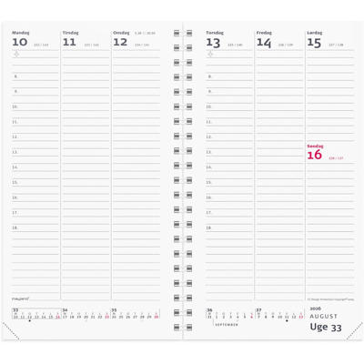 Week Planner højformat REFILL 2026