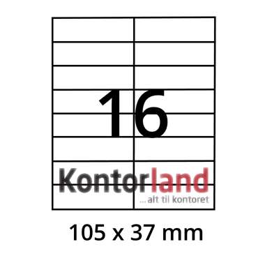 Etiketter Xerox 105x37mm 003R97407 16stk/ark 100ark/pk