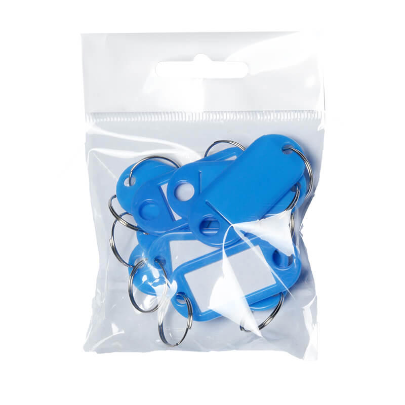 Nøglering Wedo blå 54x21mm 100stk/pak