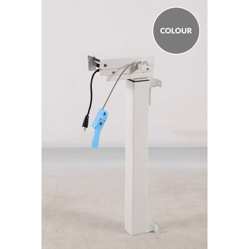 Hæve/sænke stel Nordic One 1-bens grå