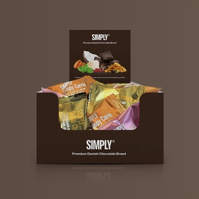 Chokolade Bites Simply Chocolate mix kasse 75 stk