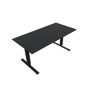 Hæve/sænke bord Dencon V3504 1600x800 sort stel antr. lam pl