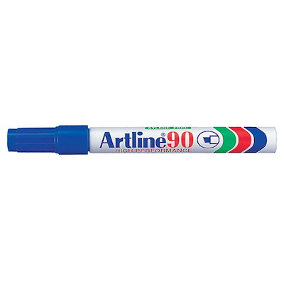Marker Artline 90 permanent blå 2-5mm